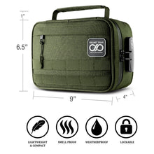 Load image into Gallery viewer, Helmet Head Smell Proof Case KB24 - Green